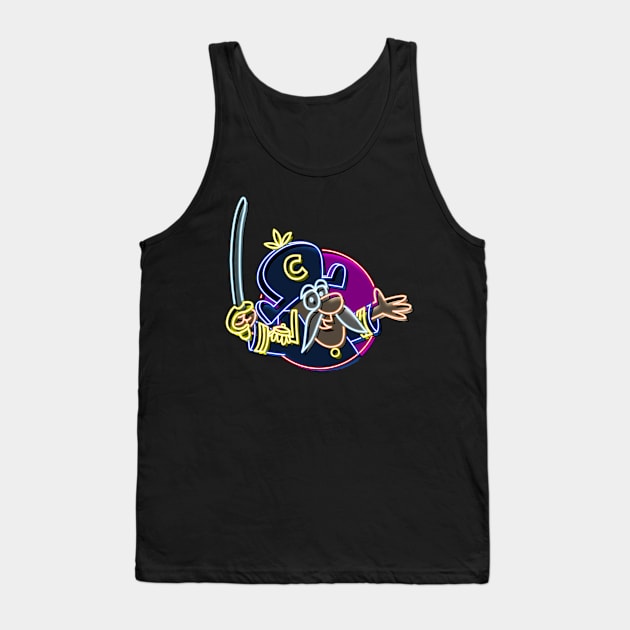 Cap Crunch neon style bg Tank Top by AlanSchell76